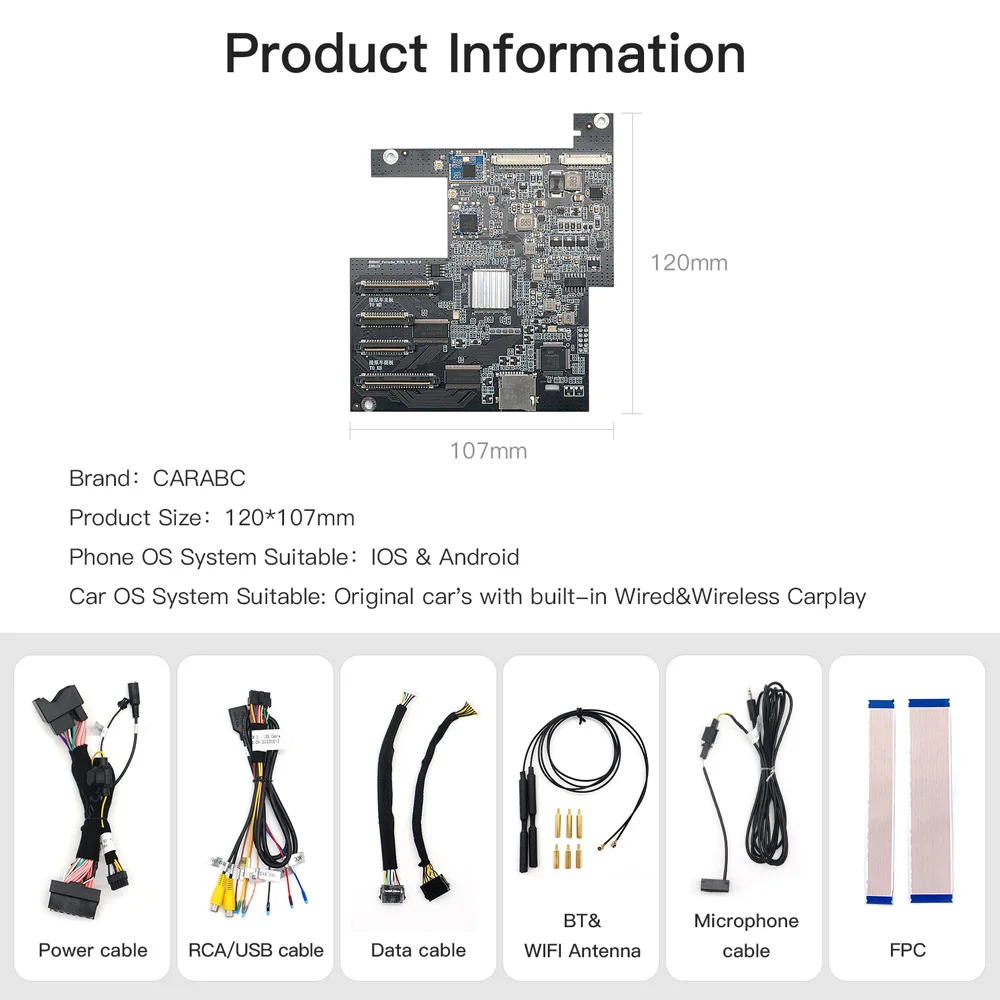 ARABC Wireless Carplay Android Auto Fits for Porsche PCM3.1 Panamera Cayenne Cayman Macan Boxster 911 991 718 Reverse Camera