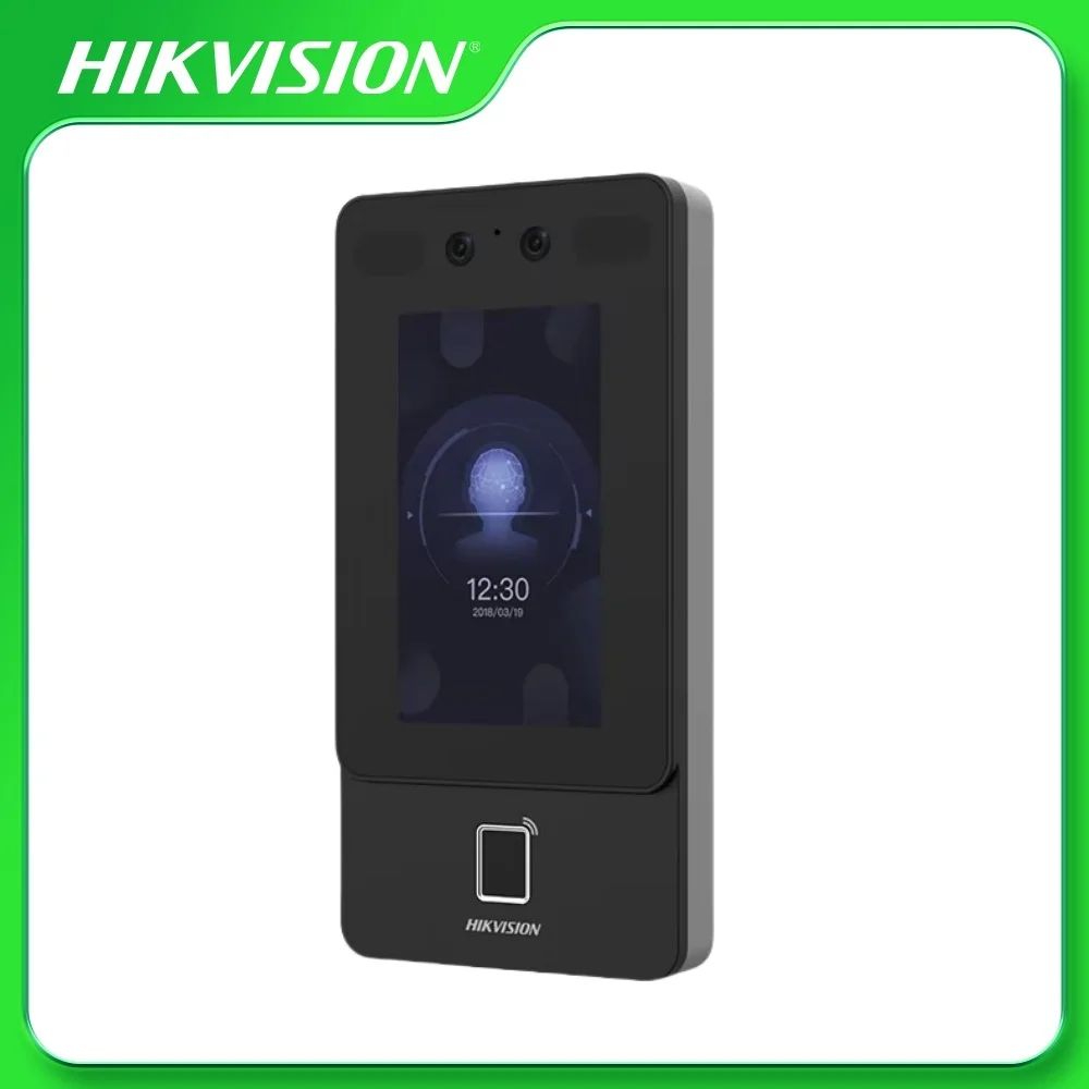 Terminal de reconocimiento facial Hikvision DS-K1T342MFX-E1, pantalla táctil LCD de 4,3 pulgadas, compatible con cara TCP/IP ISAPI con reconocimiento de máscara