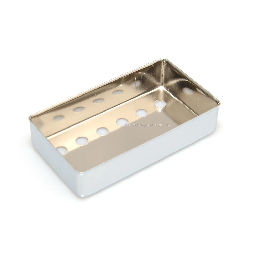 2 Stück Humbucker LP Gitarre Pickup Abdeckung Chrom Abdeckungen 50 mm Poleabstand für LP E-Gitarre 50 mm 52 mm – Detail 3