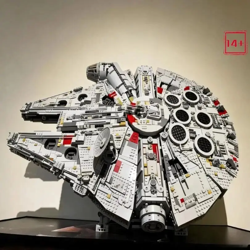 7541PCS Space War Plan Big Falcon Millennium Blocks Kit Classic Build Bricks Entertaining Assembly Toys for Birthday Gifts