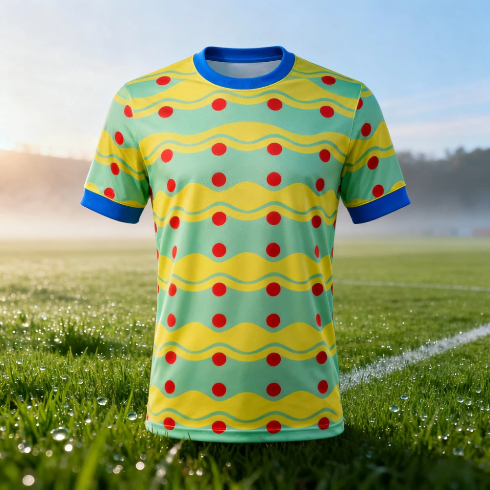 

Men's Football Soccer Jersey 100% Polyester, Lightweight Breathable Sports Shirt with Moisture Wicking for Team