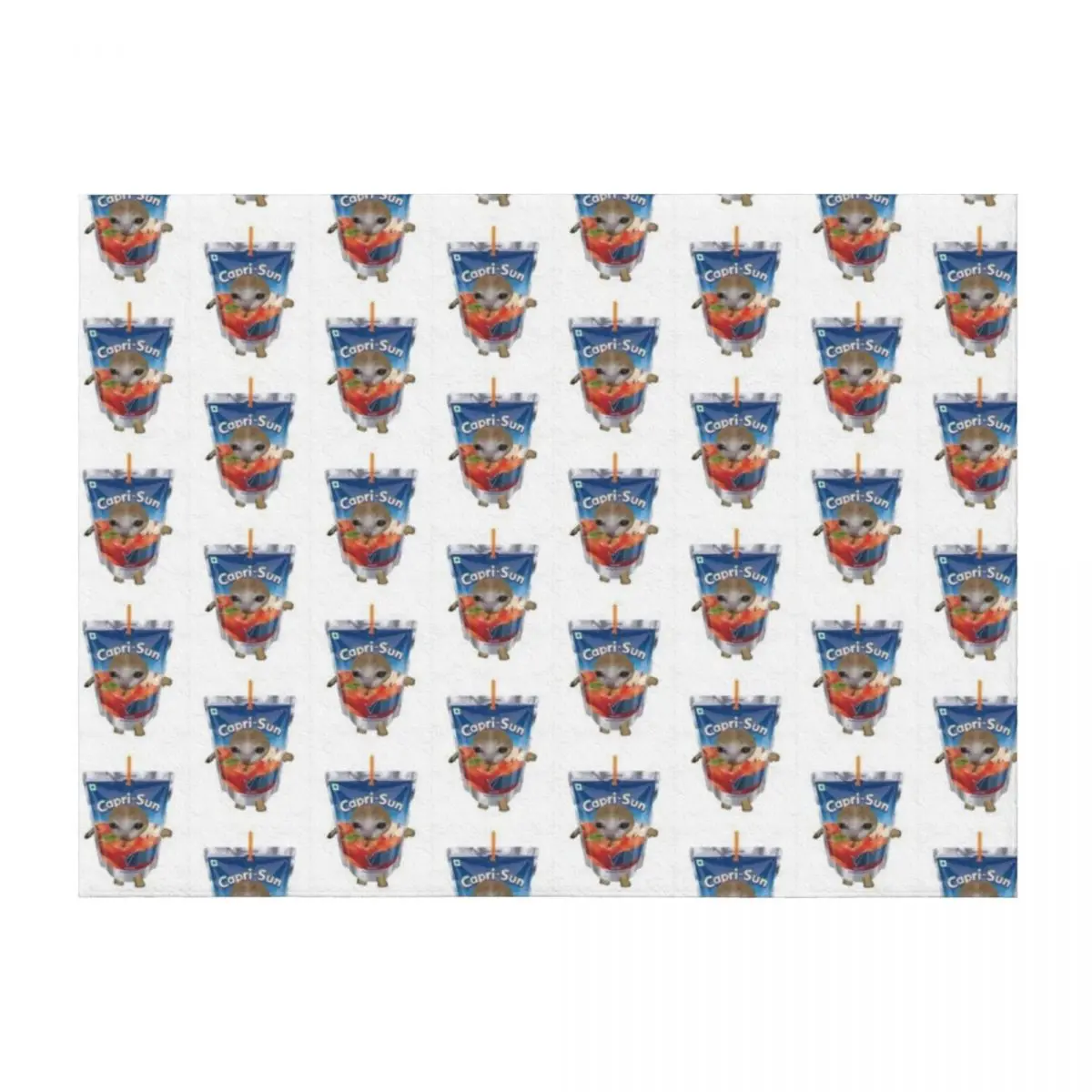 

caprisun cat Throw Blanket Multi-Purpose Warm Decorative Throw halloween Blankets