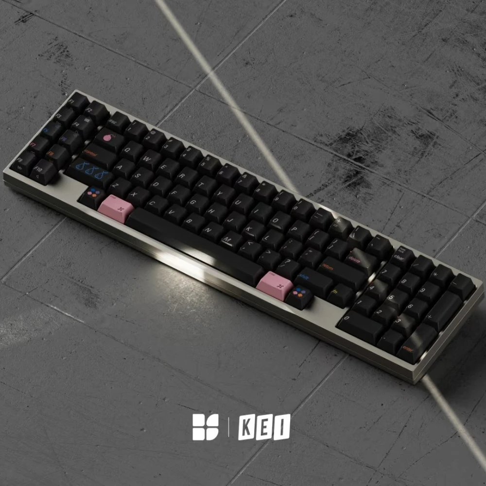 

Колпачок для клавиатуры Mac Color Theme 198 клавиш PBT/ABS, минималистичный колпачок для клавиатуры на заказ, игровой колпачок с вишневым профилем для механической клавиатуры, подарки