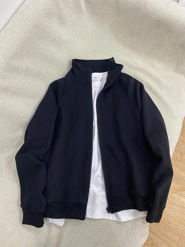 

Мужская бейсбольная куртка Cleanfit Bla ort свободного кроя, весенне-осенняя, повседневная, с воротником-стойкой, на пуговицах, американский модный бренд