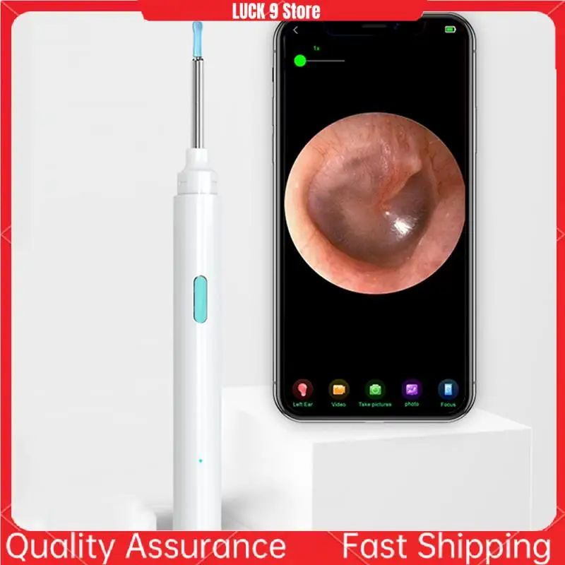 Digital Otoscope In-Ear Camera Earwax Removal Tool Visual Ear Scoop Wifi Endoscope Visual Ear Scoop ,White