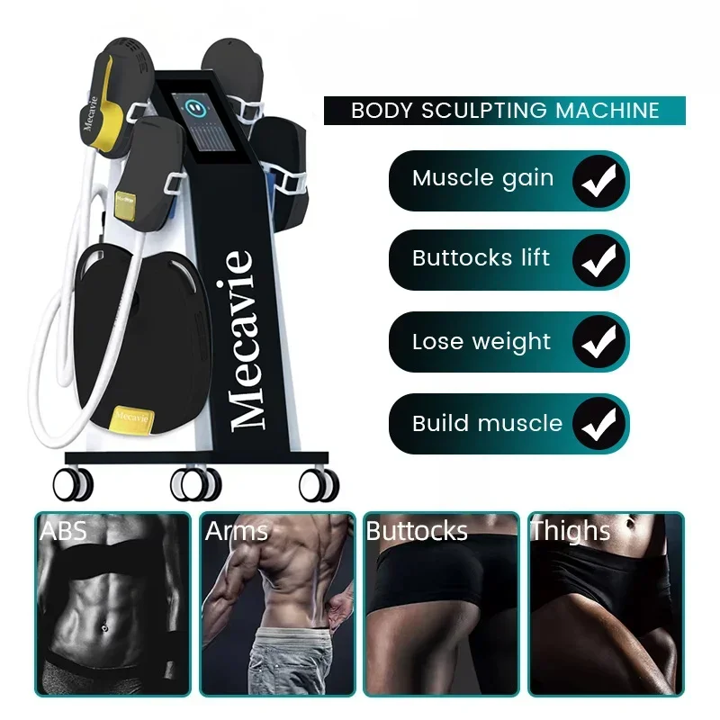 Vertical 5 Handle Magnetic Sculpt Machine 15T EMS RF EMT Muscle Building Fat Loss Body Contouring Postpartum Repair Spa Slimming