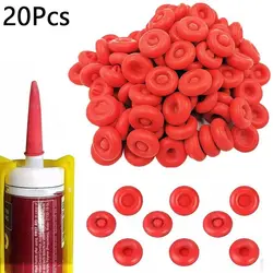 20PCS New Silicone Caulk Protective Cap Open Caulking Sealing Tube Sealer Caps Re-Sealable Preserving Tube Stopper Home