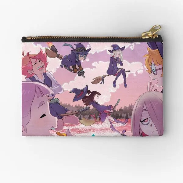 Little Witch Academia  Zipper Pouches Underwear Pocket Women Coin Small Key Pure Wallet Cosmetic Storage Bag Panties Packaging