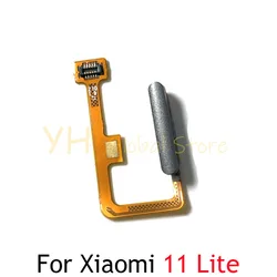 For Xiaomi Mi 11 Lite 4G 5G  / 11 Lite 5G NE Fingerprint Reader Touch ID Sensor Return Key Home Button Flex Cable Repair Parts