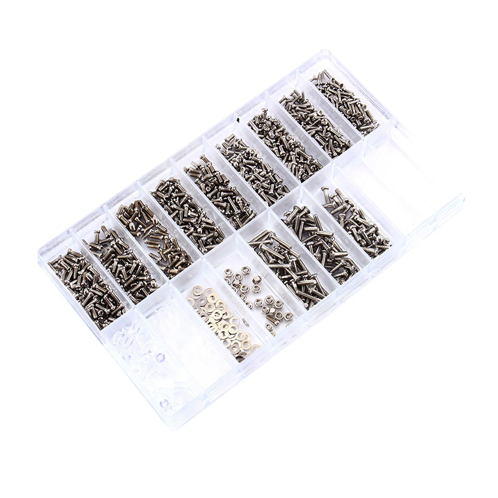 Watch Screws Stainless Steel Eyeglass Sunglass Screws Repair Kit Small Tiny Screws Nut Washer Assortment Watch Repair Screws Kit