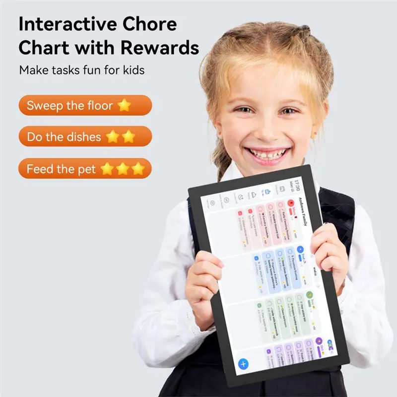 AT82-Meal Plan For Family Office With 10.1Inch Digital Calendar HD Touchscreen Smart For Family Planner Chore Chart