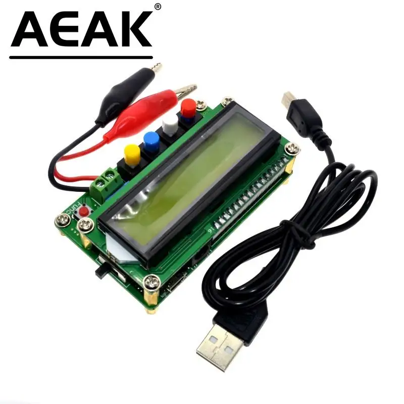 

LC100-A Digital LCD High Precision Inductance Capacitance L/C Meter capacitor tester 1pF-100mF 1uH-100H LC100 A+Test clip