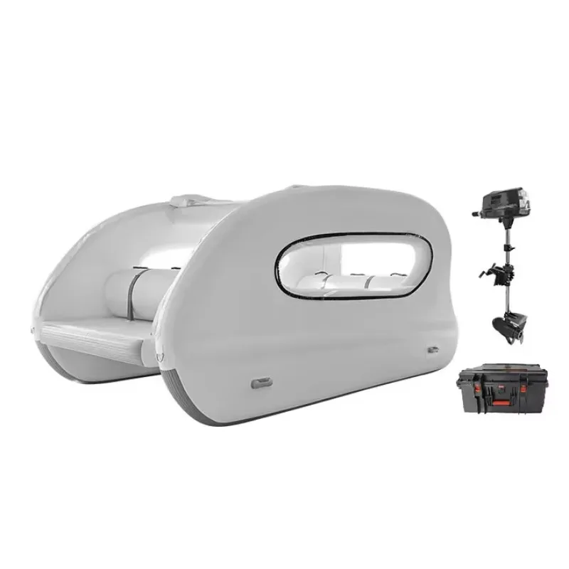 

450*240*200cm Inflatable Solar House Boat Family-friendly Convenience and Comfort for Lake and River with Motor