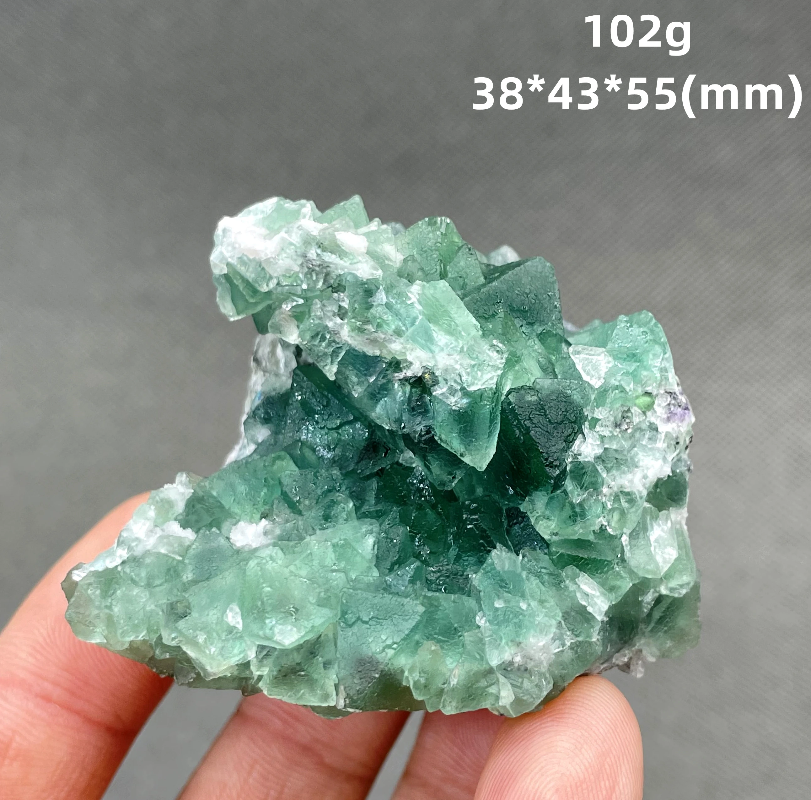 NEW! 100% Natural rare Zhejiang octahedral fluorite mineral specimen Stones and crystals Healing crystal