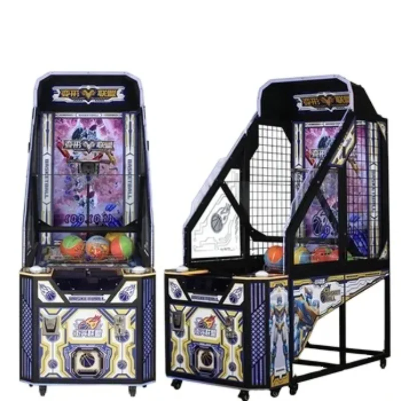 

InteractiveVedio Basketball Arcade Machine With Challenge Mode Multiplayer Prize Features Coin Operated Game Machine