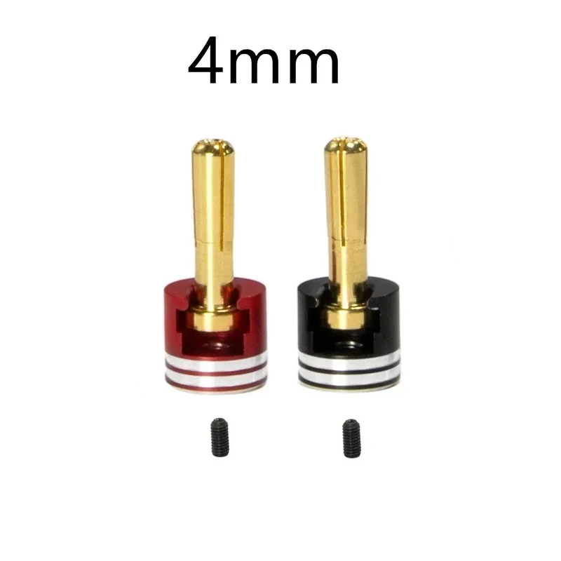 Welding-free Hard shell Metal Heatsink Bullet Plugs 4mm/5mm Set for RC Car LowPro Bullet Plugs