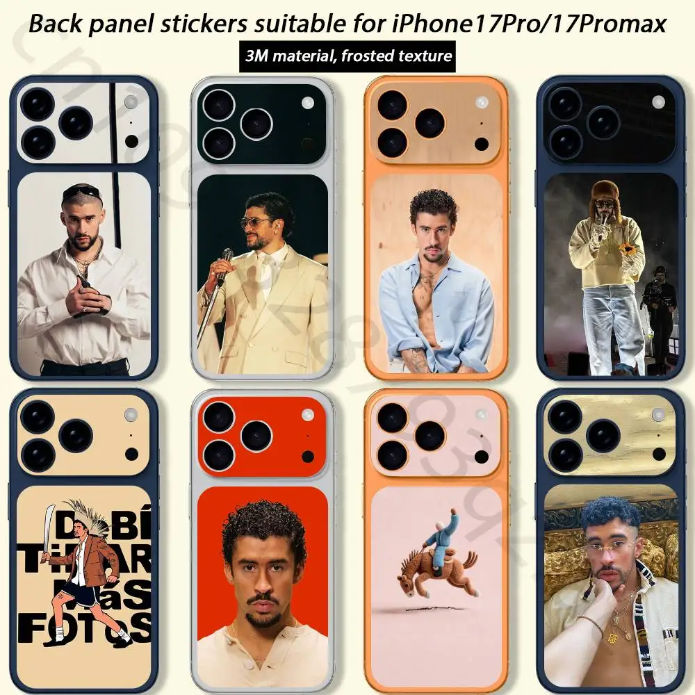 

B-Bad Singer B-Bunny TICKET Decal Skin Wrap for iPhone 17 Pro/Pro max Protective Film for Back, Frame, Camera