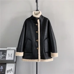 2024 New Pilot Wool Pellet Winter Jacket Women Matte Suede Real Wool Fur  Warm Thickened Coat PT492