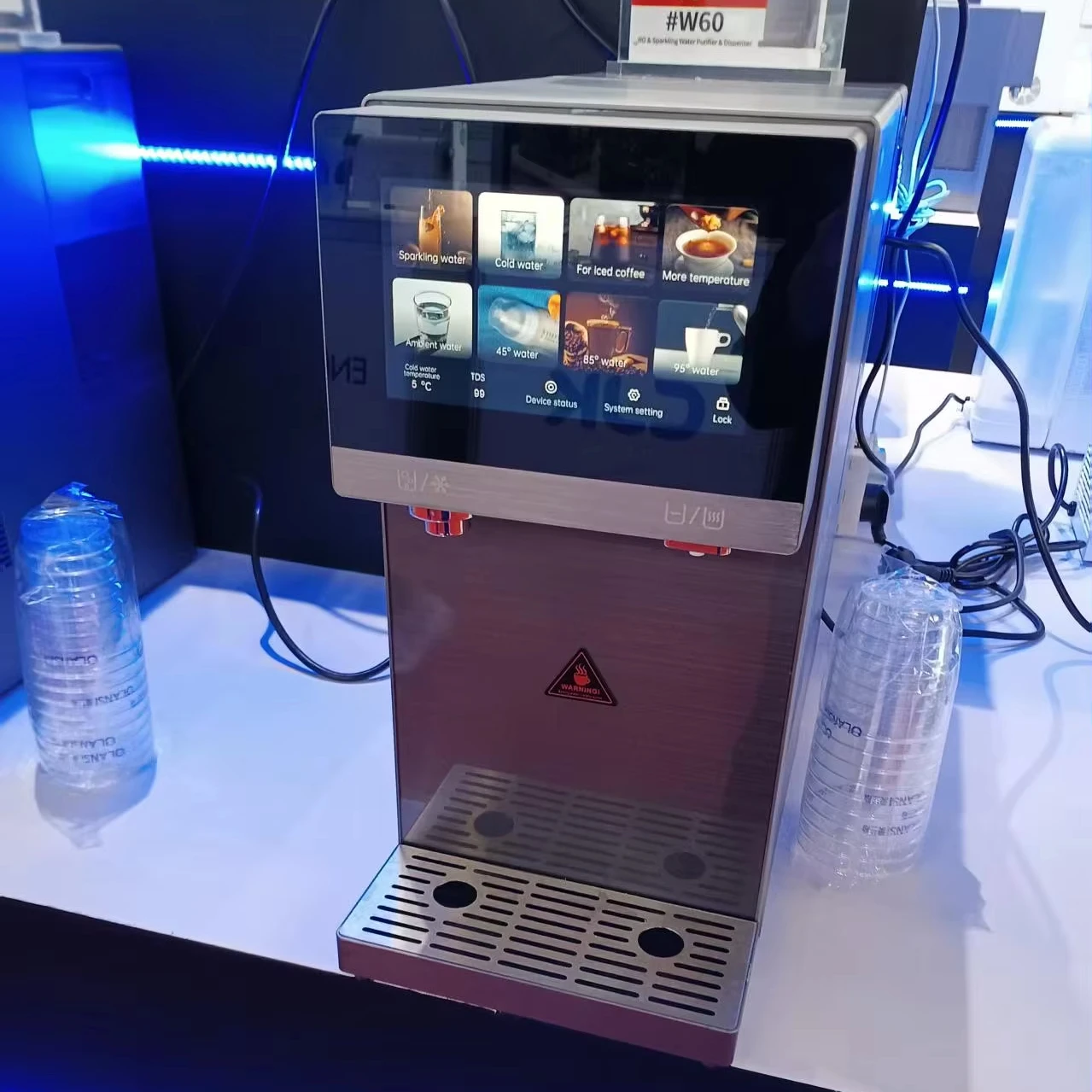 

2025 WIFI RO Sparkling Water System Commercial Instant Hot and Cold Drinking Soda Water Purifier Dispenser