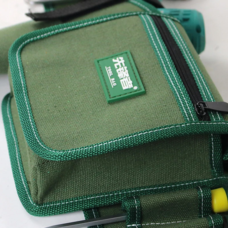 حقيبة خصر عملية من القماش متعددة الوظائف، حقيبة خصر مقاومة للماء، مجموعة أدوات إصلاح الأجهزة، حقيبة خصر للجيب #4