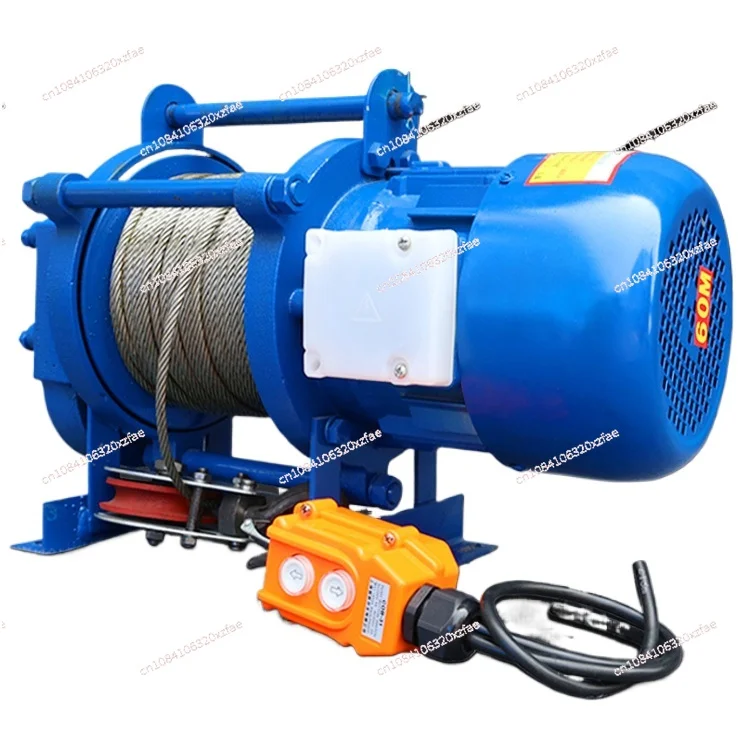 1T/1.5T Hoist Aluminum Shell Elevator 220V Small Domestic Crane Electric Hoist 1 Ton 220V Winch