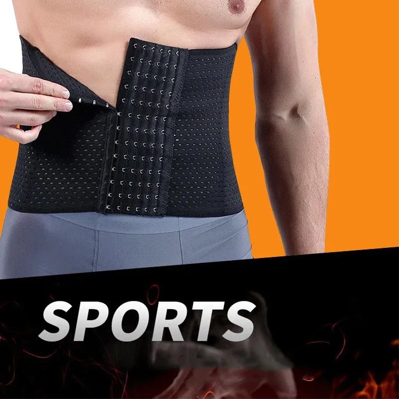 Men Slimming Body Shaper Waist Trainer Trimmer Belt Corset for Abdomen Belly Shapers Tummy Control Fitness Compression Shapewear