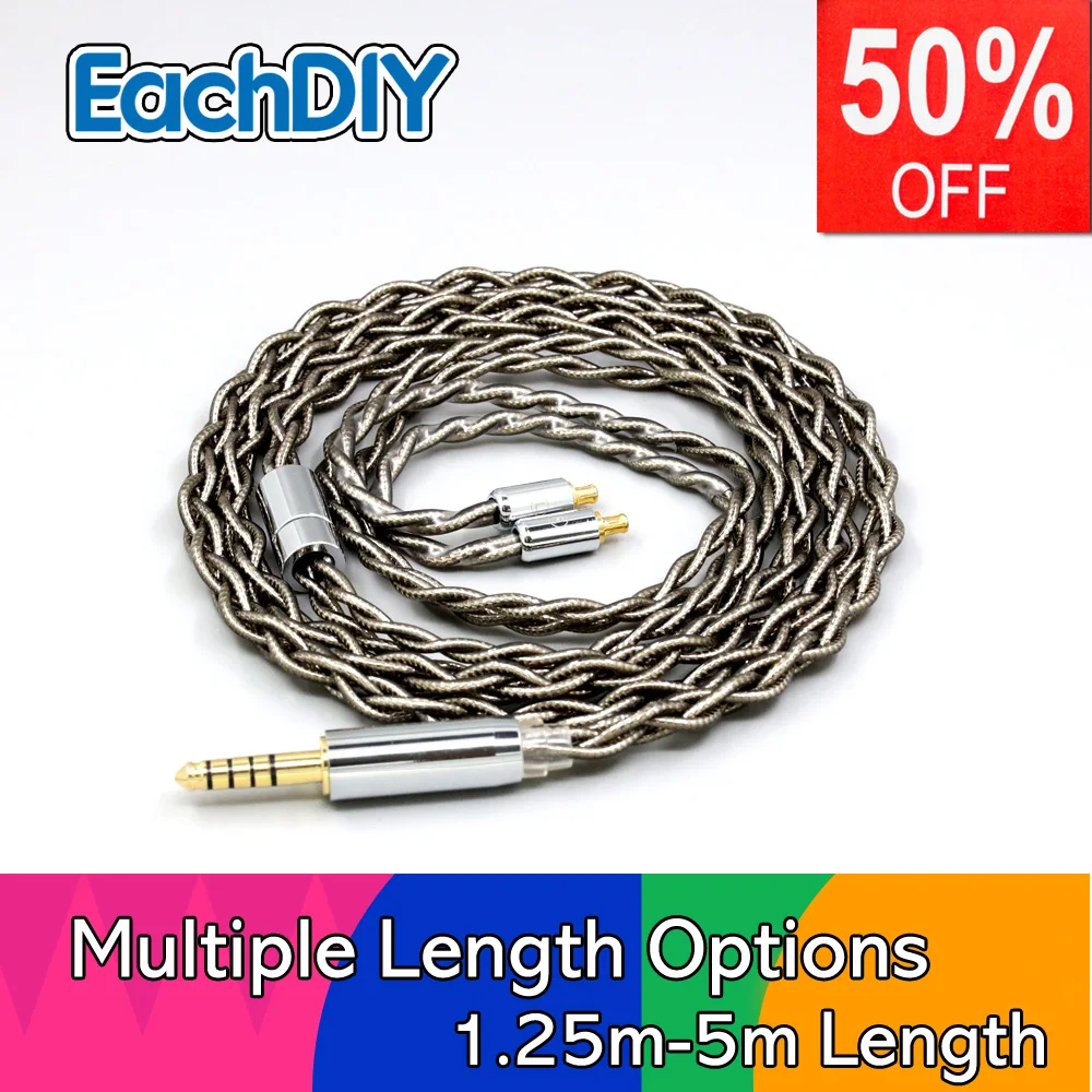 

99% Pure Silver Palladium + Graphene Gold Earphone Shielding Cable For ATH-CKR100 CKR90 CKS1100 CKR100IS CKS1100IS LN008208