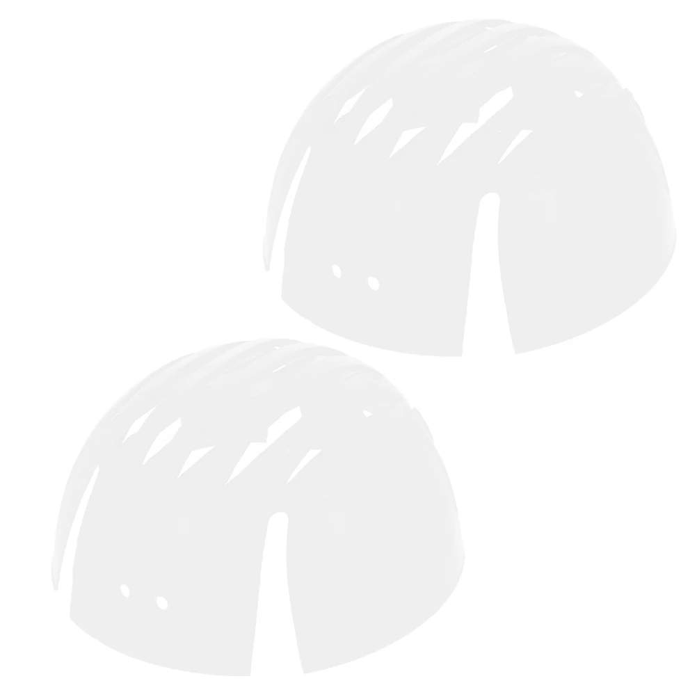 

2 Pcs Black Lining Hard Hat Baseball Liners White Plastic Board Insert Child