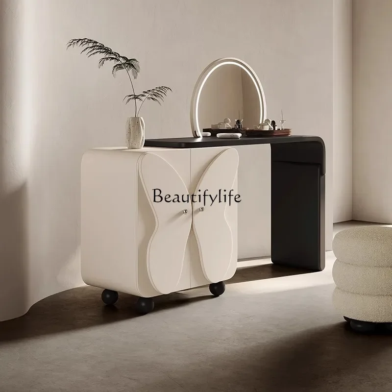 

1*Cream wind dresser chest integrated storage cabinet simple wind