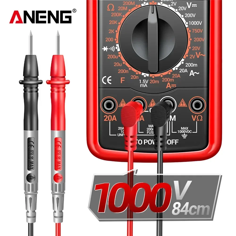 ANENG DT9205A-12 Multímetro Profesional Digital 1999 contagens Tensão atual Tester Elétrico Ohm Capacitância DiodoTest Ferramenta
