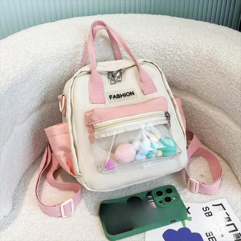 

Perfect for School Travel Kids Backpack Color Block Adjustable Straps Lightweight Durable Multi Pocket Design