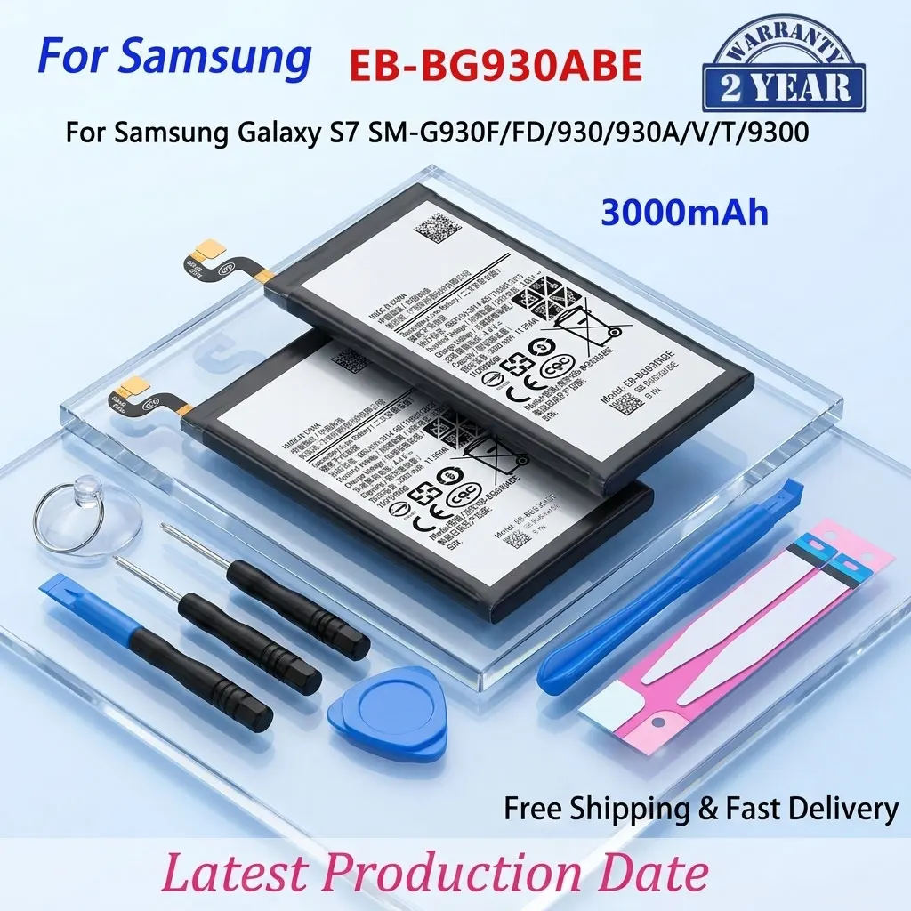 

High Quality EB-BG930ABE 3000mAh Phone Battery for Samsung Galaxy S7 All Versions With Repair Tools