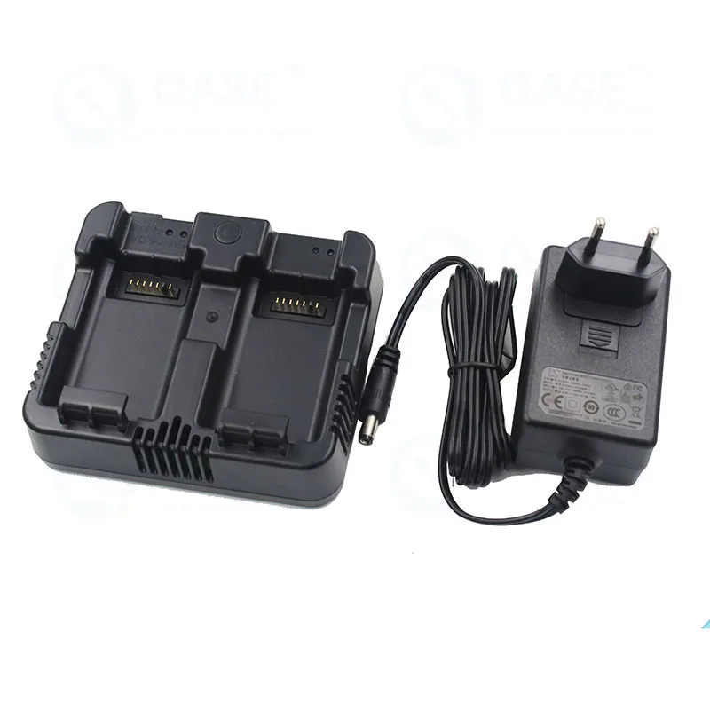 Double Charger Power Adapter for TB NK NIVO Total Station Handbook Lithium Battery 1 Piece