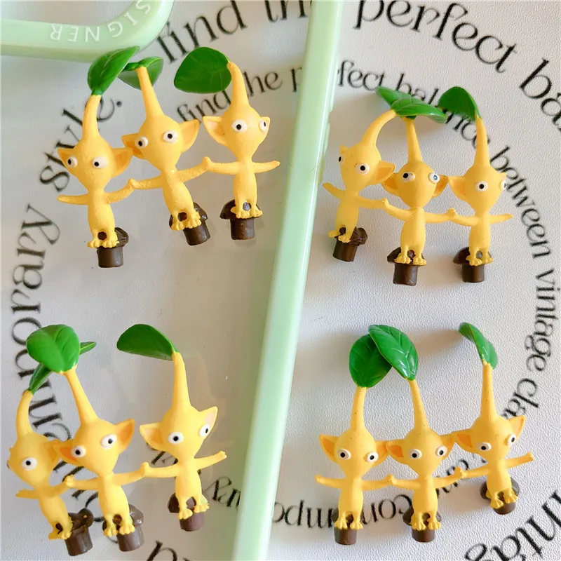 5cm cartoon pikmin figure chain doll PVC model for kids toy