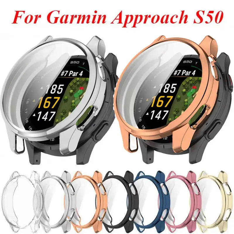 

Мягкий чехол из ТПУ для смарт-часов Garmin ApproachS50, защитный чехол от царапин, полный защитный чехол для Garmin Approach S50