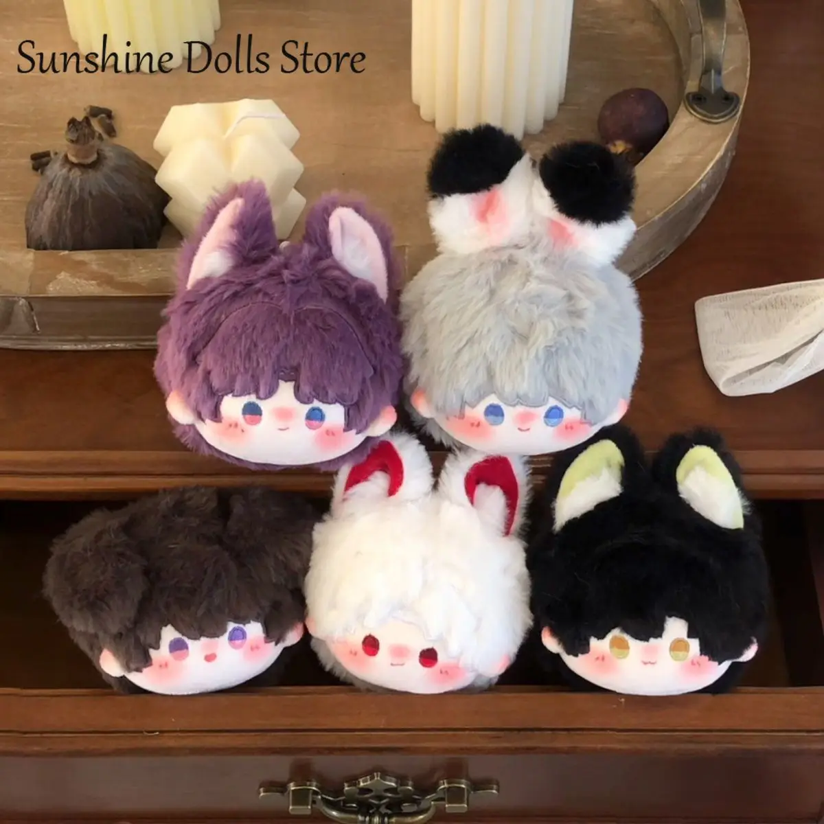 

Anime Love and Deepspace Sylus Rafayel Caleb Xavier Zayne Soft Cotton Dango Plushie Plush Doll Pendant Backpack Keychain Present