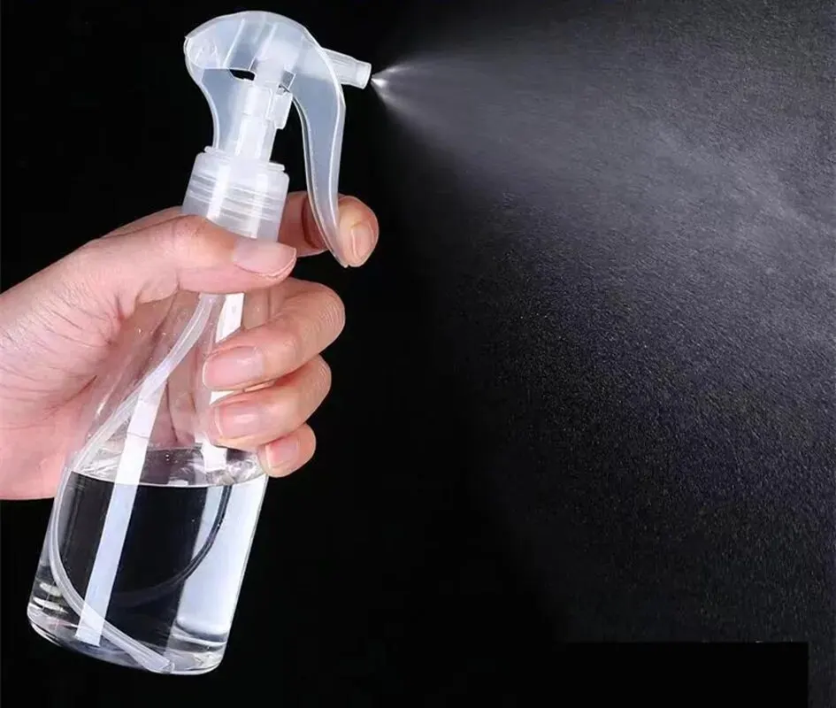 Botella vacía portátil con pulverizador, limpiador de aceites esenciales de 200ml, atomizador líquido recargable, contenedor pulverizador de Perfume para maquillaje, 2 uds.