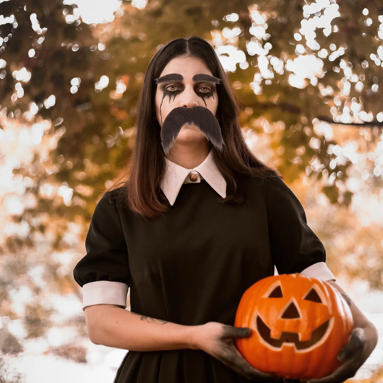 1 مجموعة الشارب الحواجب الحواجب وهمية مجموعة القديمة وهمية اللحية الشارب رجل زي الدعائم الرجال تأثيري اكسسوارات حفلة الهالوين #1