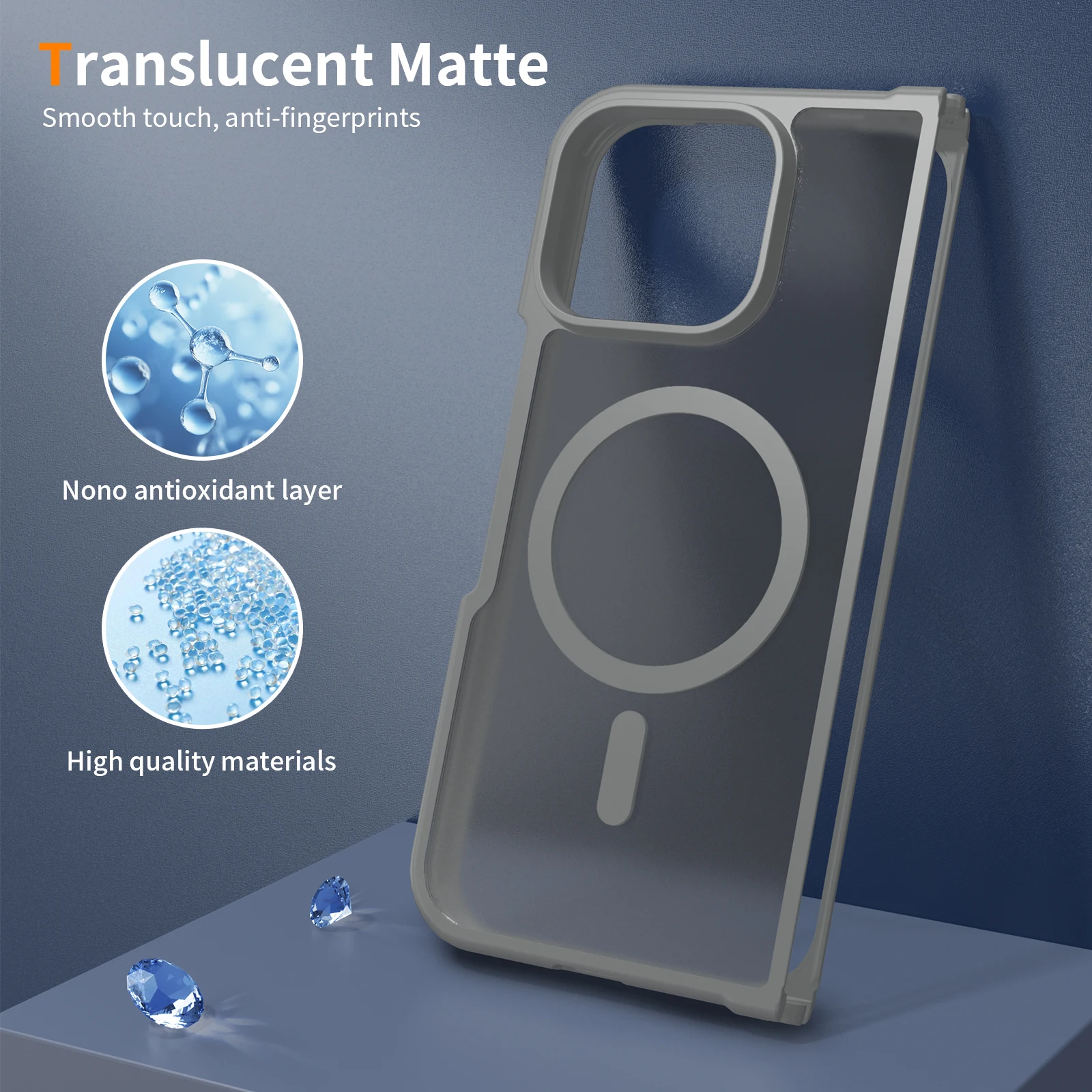 Für Google Pixel 11 Pro Fold Hülle Magnetische Matte Hartabdeckung TPU+PC Matte Sturzsichere Handyhülle Transluzent Mattiert – Detail 12