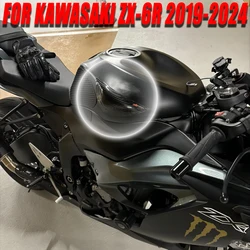 For Kawasaki ZX-6R ZX6R 2019-2023 2024 Carbon Fiber Fuel Tank Protective Cover Motorcycle Accessories Shell Decoration Sliding