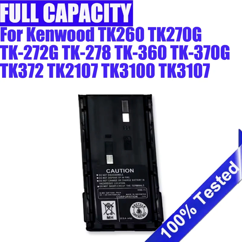 New KNB-14 KNB-15 Walkie Talkie 1800mA Battery For Kenwood TK260 TK270G TK-272G TK-278 TK-360 TK-370G TK3107  TK372 TK2107 TK310