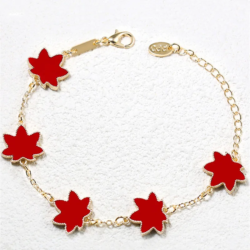 Multi Colors Maple Leaf Bracelet Women Bracelet Canada Jewelry