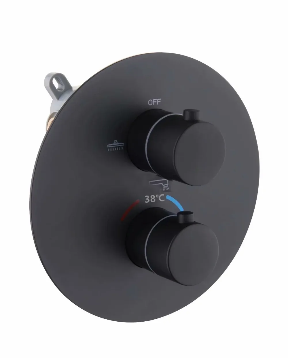 Thermostatic Shower Faucet Mixing Valve 2 or 3 Ways Concealed Easy-mount Box Brass Concealed Valve Wall Mount IS044