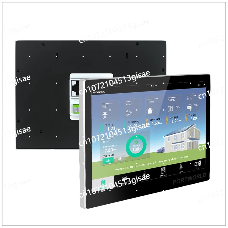 Wall Mounted Smart Home Tablet 10 Inch 500nit LCD 2GB+32GB Android 11 POE Tablet with RS485 Connector