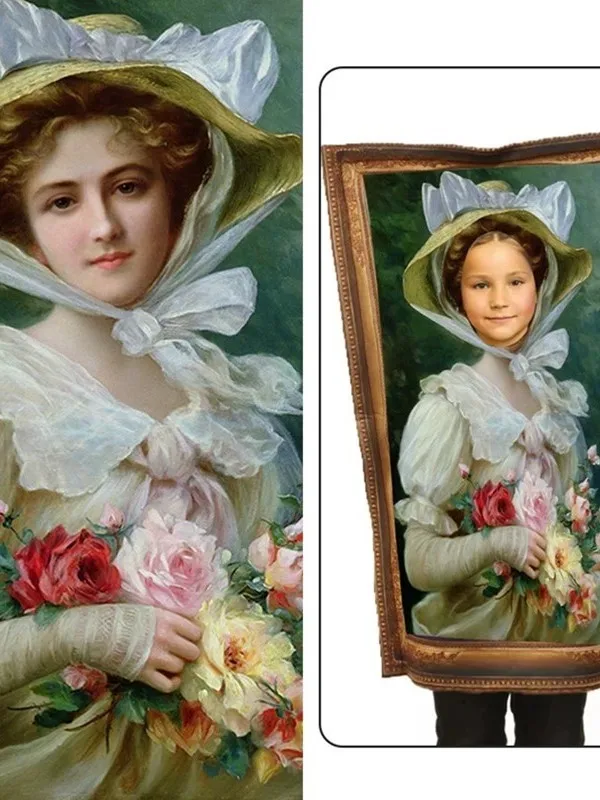 Kostium na Halloween, przebranie Królowej Wiktoria, kostium dla dziewczynki, malowidła, śmieszny żart, nowość, odzież sceniczna dla kobiet