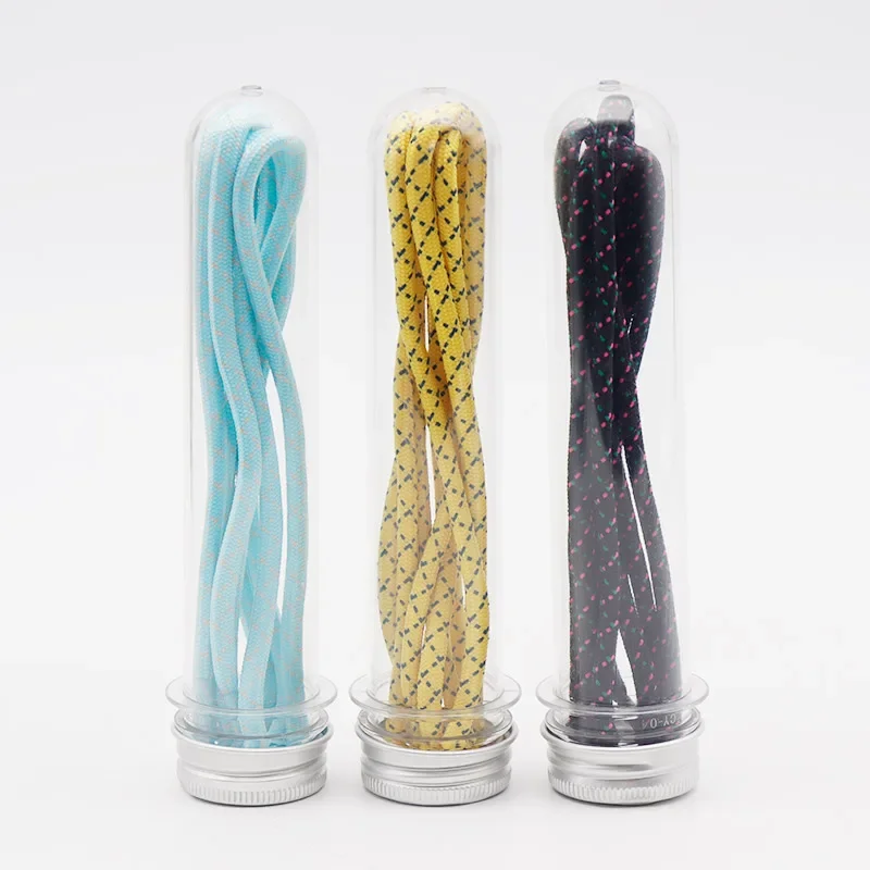 Coolstring Crossed Diagonal Shoelaces Polyester Fine Round Laces 5mm Twill Weave Drawstring for Hoodies Casual Shoes Sneakers