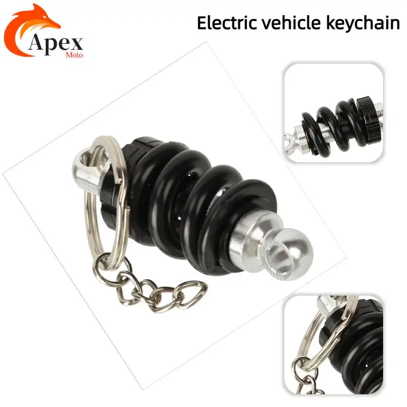 

Aluminum Alloy Shock Absorber Key Ring - Automotive Front Strut Pendant Perfectly Matches Cars & Various Scooters