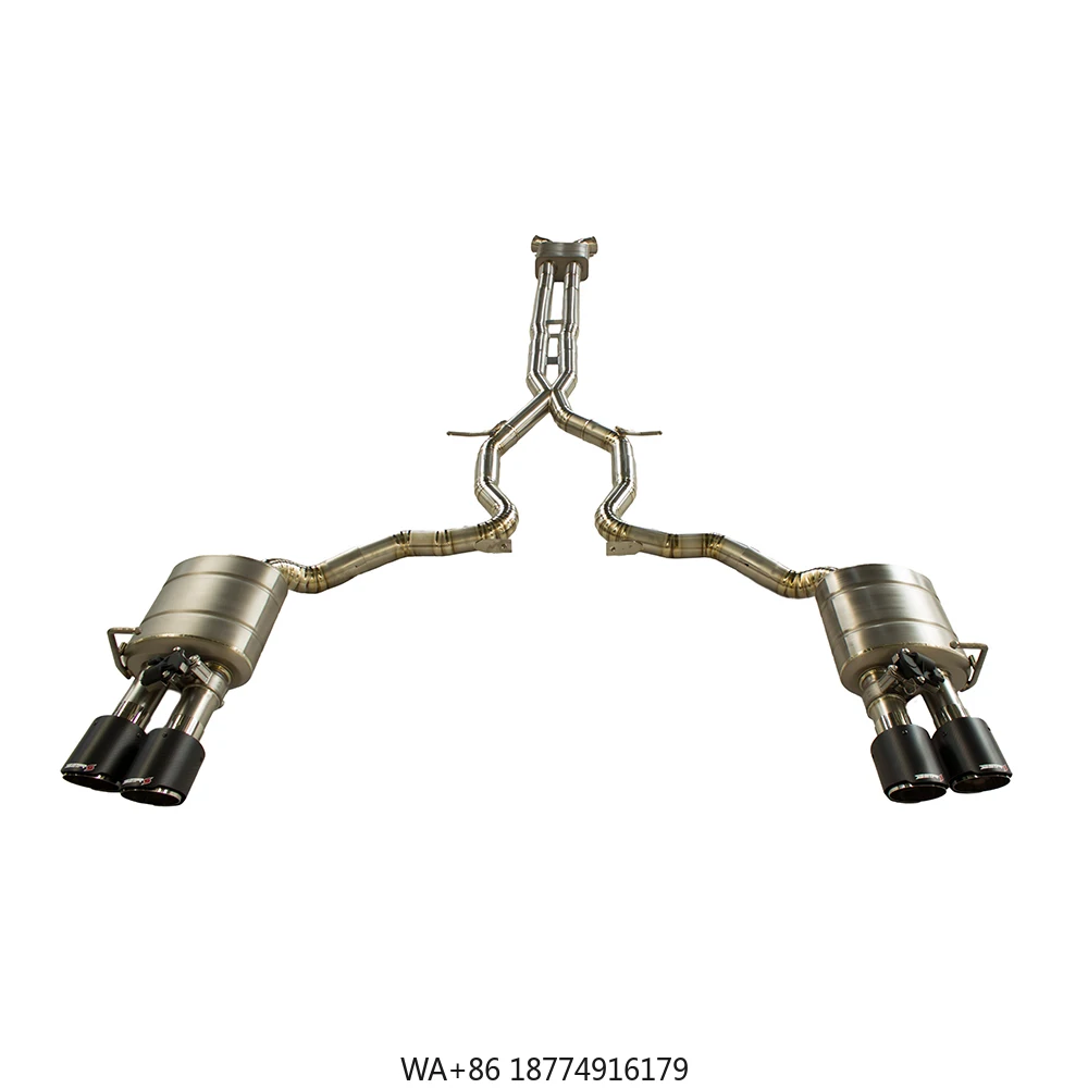 

For 971 GTS/Turbo Exhaust Pipe With Titanium Alloy Muffler Valvetronic Exhaust With Black Tips
