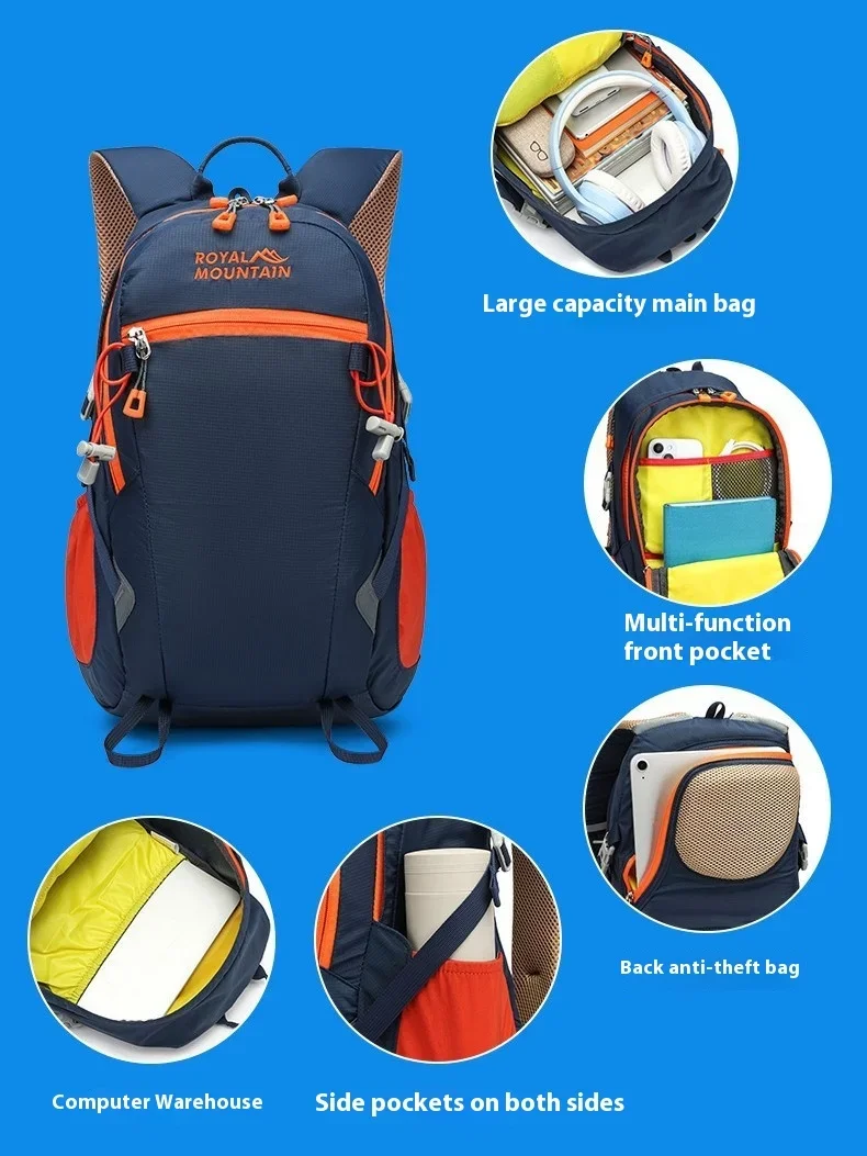 30L Outdoor Backpack Quality Nylon Waterproof Camping Hiking Climbing Travel Bags Men Women Large Capacity Sports Backpacks