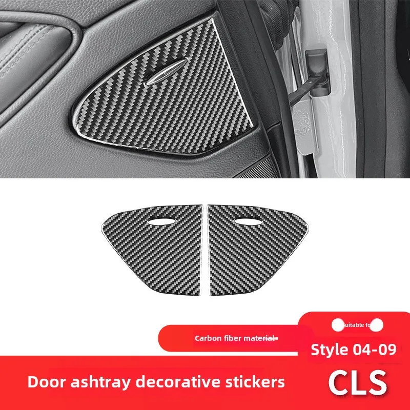 

Applicable to Mercedes-Benz04-09StyleCLSCarbon Fiber Interior Modified Pieces Door Ashtray Decorative Sticker